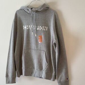 NWT Women’s Champion Oxford Gray Heathered Athletic Hoodie Size M
